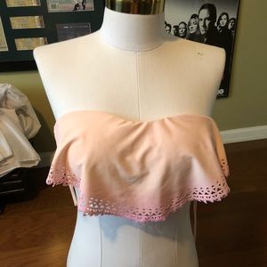 Xhilaration ombré pink bikini top small